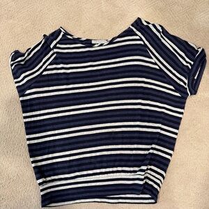 Red Haute Navy and White Striped Tee